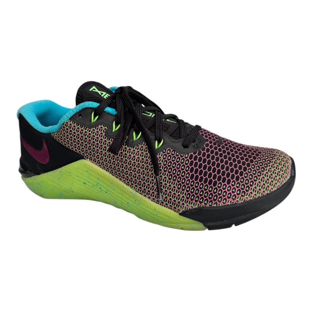 Nike Metcon 5 Shoes Womens Size 9 Multicolor‎ Mesh Training Sneakers CD3398-063